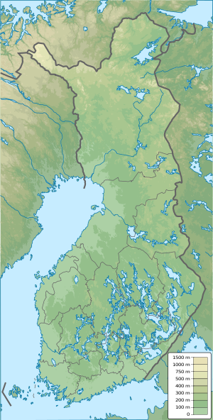 Carte geographique de la Finlande